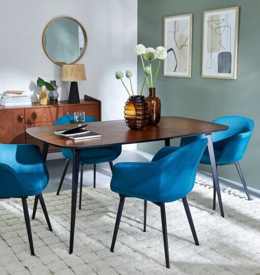 Vintage Style Inlaid Dining Table