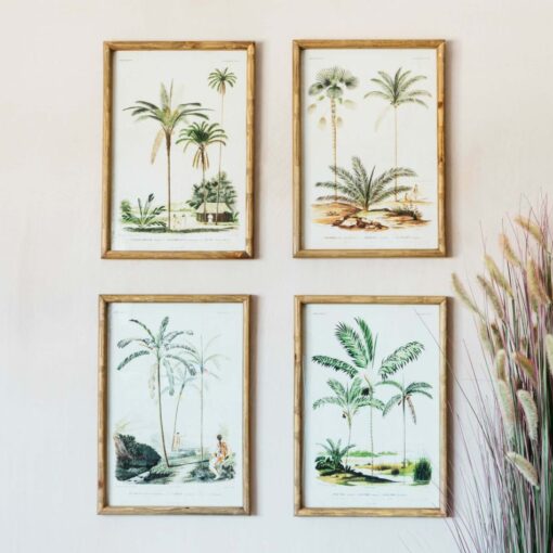 Set of 4 Palm Tree Prints